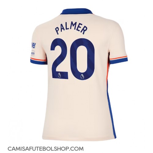 Camisa de time de futebol Chelsea Cole Palmer #20 Replicas 2º Equipamento Feminina 2024-25 Manga Curta